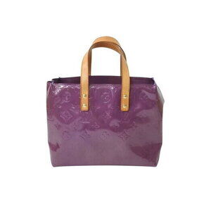 Louis Vuitton Reed Handbag Monogram Vernis Patent Leather